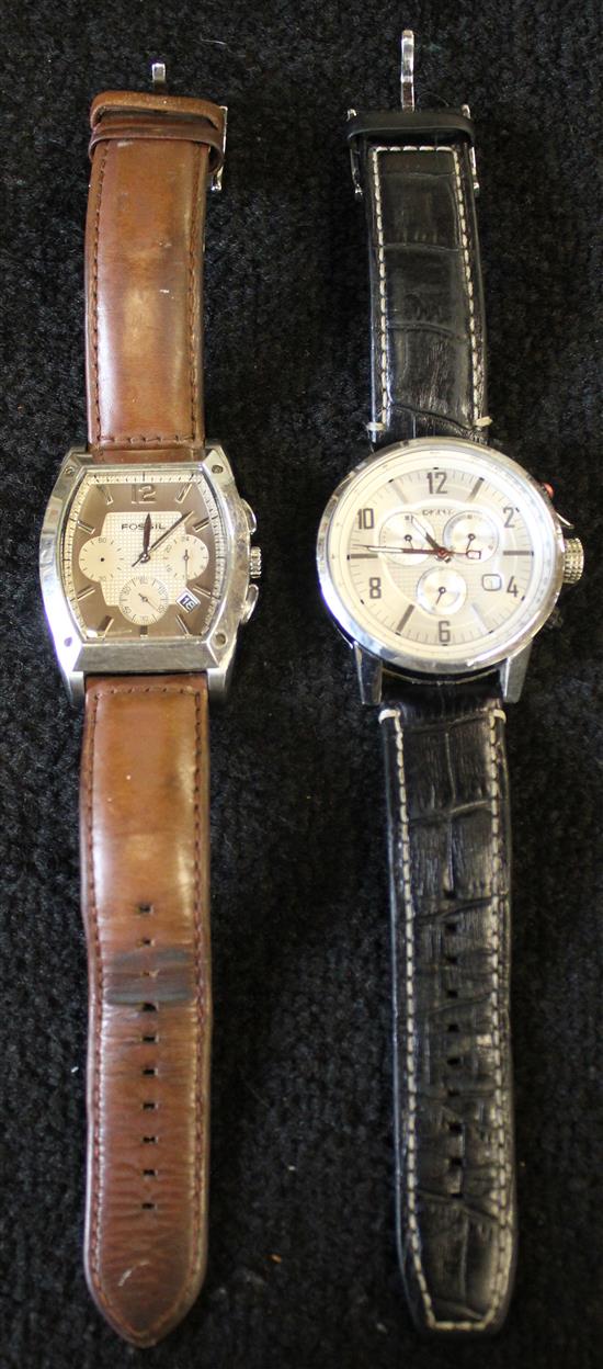 2 gents wristwatches